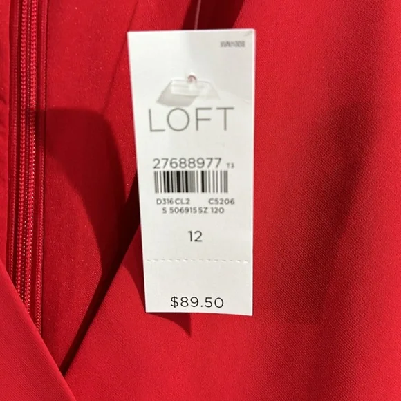 Loft red dress NWT - Picture 3 of 6